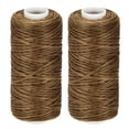 thumbnail image 1 of Unique Bargains Pale Brown Polyester Waxed Leather Sewing Thread, 55 Yards, 2 Pack, 1 of 6