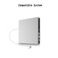 thumbnail image 3 of USB 3.0 External DVD Burner Writer Recorder DVD RW Optical Drive CD/DVD ROM Player MAC OS ABS Plastic ,Easy to Install, 3 of 6
