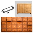 thumbnail image 6 of 60x17mm Drawer Tag Label Metal Label Holder File Tag Frames Black 10 Pack, 6 of 6