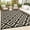 Black & Coffee, variant on Twister.CK 9x18' Waterproof Outdoor Rug, Reversible Plastic Patio Rugs with Storage Bag, Portable Modern Indoor Outdoor Carpet for Camping, Balcony Deck Backyard, Gray