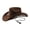Brown, variant on Cowboy Hat for Women and Men with Shapeable Wide Brim Suede Cattleman Embroidery Western Hats for Ladies Outdoor Black