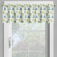 thumbnail image 2 of Ambesonne Christmas Valance Pack of 2, Trees and Presents, 54"X12", Sky Blue Yellow Green, 2 of 5