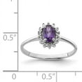 thumbnail image 2 of Bague en Argent Sterling 925 avec Améthyste et Diamant, 2 of 6