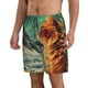 thumbnail image 2 of Fotbe Space Adventurer Cat Trajes de Baño Estampados para Hombre, Shorts de Verano de Secado Rápido, Ropa de Playa, Bañadores-XX-Large, 2 of 6