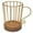 Gold, variant on ZMKIAG Metal K-Cup Coffee Pod Holder Mug - Coffee Station Organizer, Large Wire Basket with Wooden Base for Countertop Coffee Storage - Farmhouse Decor for Home & Office