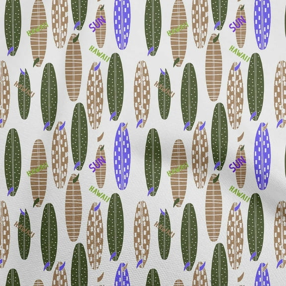 oneOone Viscose Jersey Brown Fabric Beach Hawai Fabric For Sewing Printed Craft Fabric By The Yard 60 Inch Wide