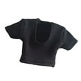 thumbnail image 4 of Figuras de acción a escala 1/12, camisa, ropa para muñecas, decoración de muñecas en miniatura, ropa suave Negro, 4 of 9