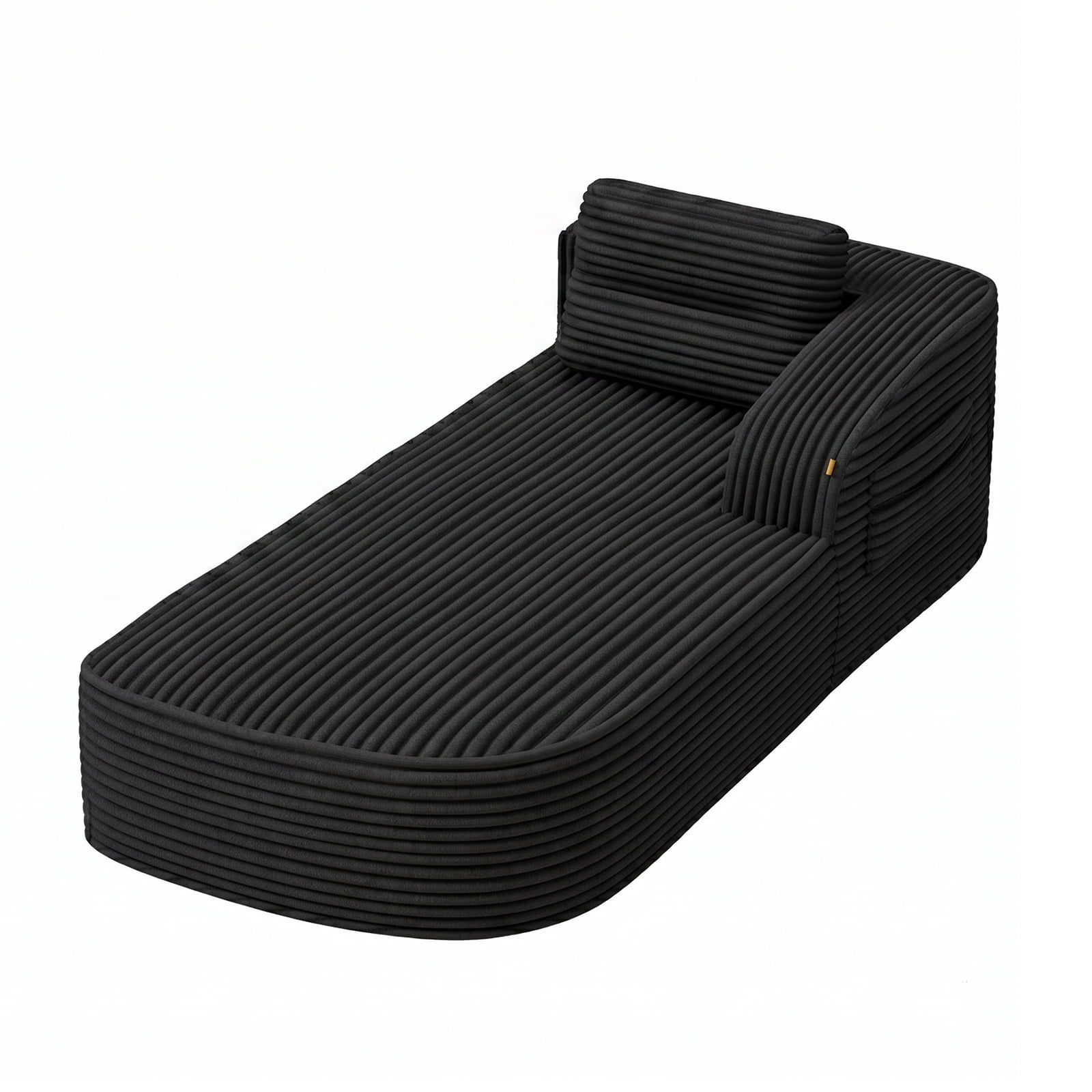 Pinmoco Cloud Sectional Couch for Living Room,Modern Modular Couch with Deep Seat and Side Pockets, Upholstered Couches Boneless Sofa, No Assembly Required, Black