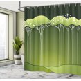 thumbnail image 5 of Ambesonne Tree Shower Curtain, Long Floral Details, 69"Wx70"L, Olive Green Green, 5 of 5