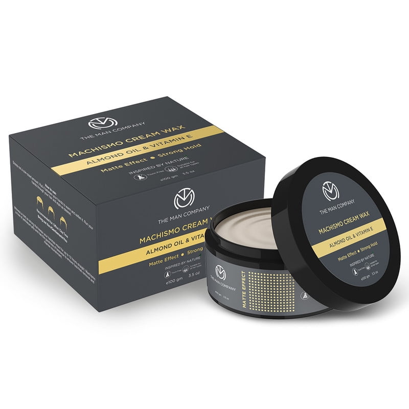 The Man Company Strong Hold Cream Wax - Machismo | Hair Styling, Strong  Hold, Hair nourishment | Beeswax | Non Greasy, Easy To wash | 100gm -  Bluebaskit