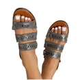thumbnail image 3 of LEEYNEER Women Sandals Clearance 2023! Women‘s Platform Wedge Sandals with Arch Support Flat Shoes Beach Sandals Non-Slip Causal Slippers Summer Athletic Outdoor Beach Sandals Non-Slip, 3 of 4