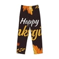 thumbnail image 6 of Daiia Happy Thanksgiving 1 Men's Sleep Pant with Pockets and Drawstring,Pajama Pants-Medium, 6 of 9