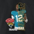thumbnail image 4 of Men's Travis Hunter Black Jacksonville Jaguars Graphic Player T-Shirt, 4 of 4