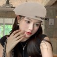thumbnail image 5 of NIUBWJL Ladies' Summer Adjustable Beret Thin Casual Breathable Lightweight Beach Hat Suitable For Outdoor Activities In Summer, 5 of 6