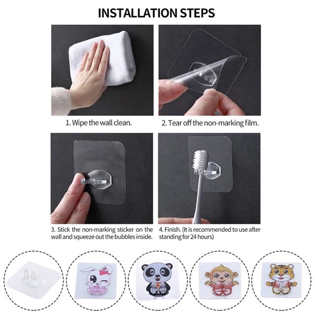 Porte-brosse à Dents Imperméable Support de Rangement Anti-Humidité Accessoire Gain de Place pour Salle de Bain Dortoir Hôtel Type 4