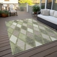 thumbnail image 6 of Addison Rugs Chantille Indoor/Outdoor Transitional Diamonds Aloe Washable Rectangle Rug, 9' x 12', 6 of 6