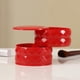 thumbnail image 3 of Bandeja giratoria de almacenamiento de joyas con niveles y tapa que gira 360 grados. Rojo, 3 of 9