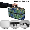 thumbnail image 5 of HELLHERO Iron Organizer for Clothing Ironing Machines Travel Steam Iron Case with Zipper Closure Cat Floral Pattern, Bag Only, 5 of 6