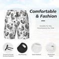thumbnail image 3 of Haiem Retro Rooster Mens Swim Trunks with Compression Liner 2 in 1 Swimming Shorts Stretch Swimwear Quick Dry,Board Shorts-X-Large, 3 of 9