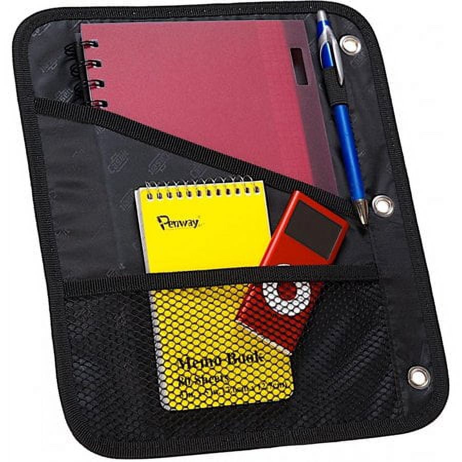 Case•it Dual, Two 1.5 Inch D-Ring Zipper Binder, 3-inch Capacity, With Two hold-down pages, Assembled Product Height 13", Dual-132 Blue