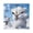Black, variant on Polar Bear and Penguin Wall Clock Square Clock Decoration Creative Clock Dual Use Black Pointer 7.78in