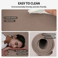 thumbnail image 6 of 4W Wide Yoga Mats, Extra Large 35" x 72" Pilates Matt, 10mm Thick Non Slip, TPE Tear-Resistant Exercise Mats for Home Workouts(Brown), 6 of 8