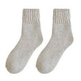 thumbnail image 2 of Tittly Socks for Women Slouch Socks Pure Color Warm To Keep Sock Lightweight Athletic Socks Cotton Socks Cute Socks Beige One Size, 2 of 4