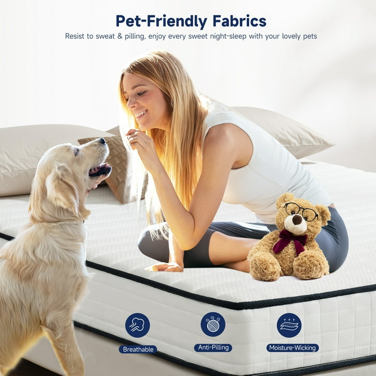Full Mattress 8 inch, Z-HOM Full Size Hybrid Mattress in a Box