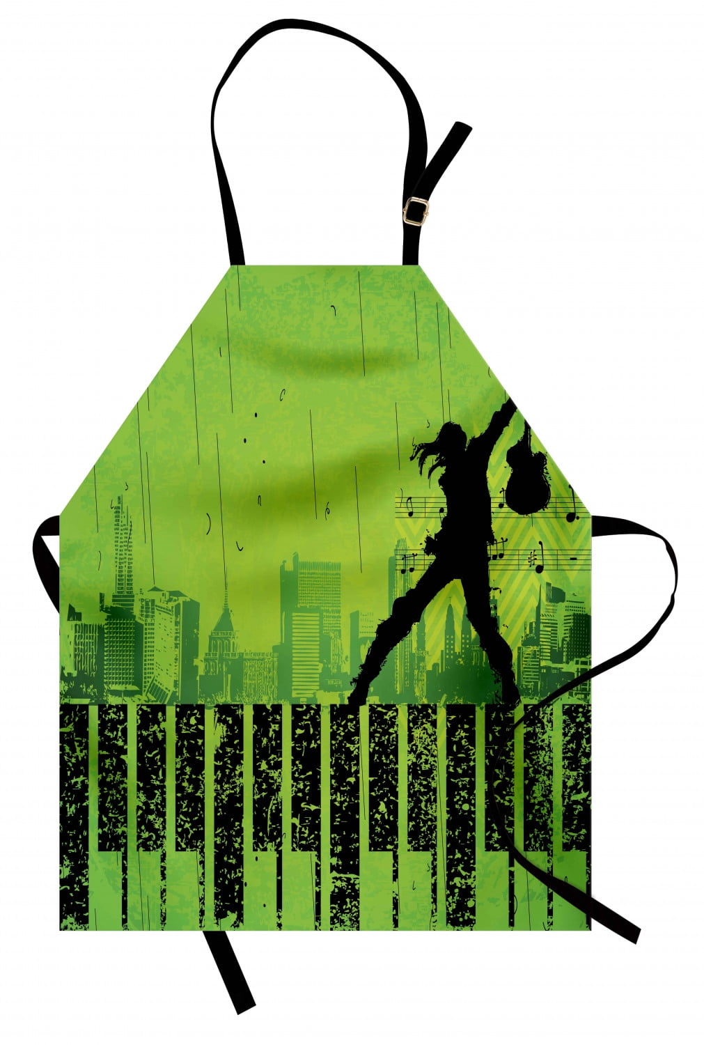 Popstar Party Apron Music in the City Theme Singer with Electric Guitar ...