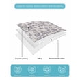 thumbnail image 5 of Quilts Twin XL Size, Haze Blue Leaf Soft Comforter Bedding Set for Bed, Retro Farmhouse Plant Floral Branch Lightweight Quilted Bedspread with Pillow Cover(2 Pieces) for All Season, 68x98 Inch, 5 of 6