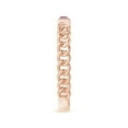 thumbnail image 3 of ANGARA Natural Bezel-Set Baguette Amethyst Solitaire Curb Link Ring in 14K Rose Gold for Women (Size-6x2mm) | February Birthstone, Anniversary, Jewelry Gift for Women | Natural Amethyst Ring, 3 of 8
