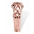 thumbnail image 2 of Commitment Symbol Puzzle Ring 14k Rose Gold-Plated, 2 of 7