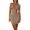 Khaki, variant on Lace-Up Women Sleeveless Solid Color Slim Fit Party Dress Skinny Party Club Mini Dress