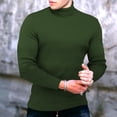 thumbnail image 5 of JDEFEG Pack Of Turtle Neck Top for Men Mens Fashion Cotton T Shirt Sports Ffitness Outdoor Solid T Shirt Tight Long Sleeve Shirt Space Apparel Cotton C L, 5 of 6