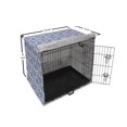 thumbnail image 6 of Ethnic Dog Crate Cover, Traditional Native Peruvian Culture Geometric Triangles Boho Style, Easy to Use Pet Kennel Cover Small Dogs Puppies Kittens, 7 Sizes, Dark Blue and Pale Purple, by Ambesonne, 6 of 6