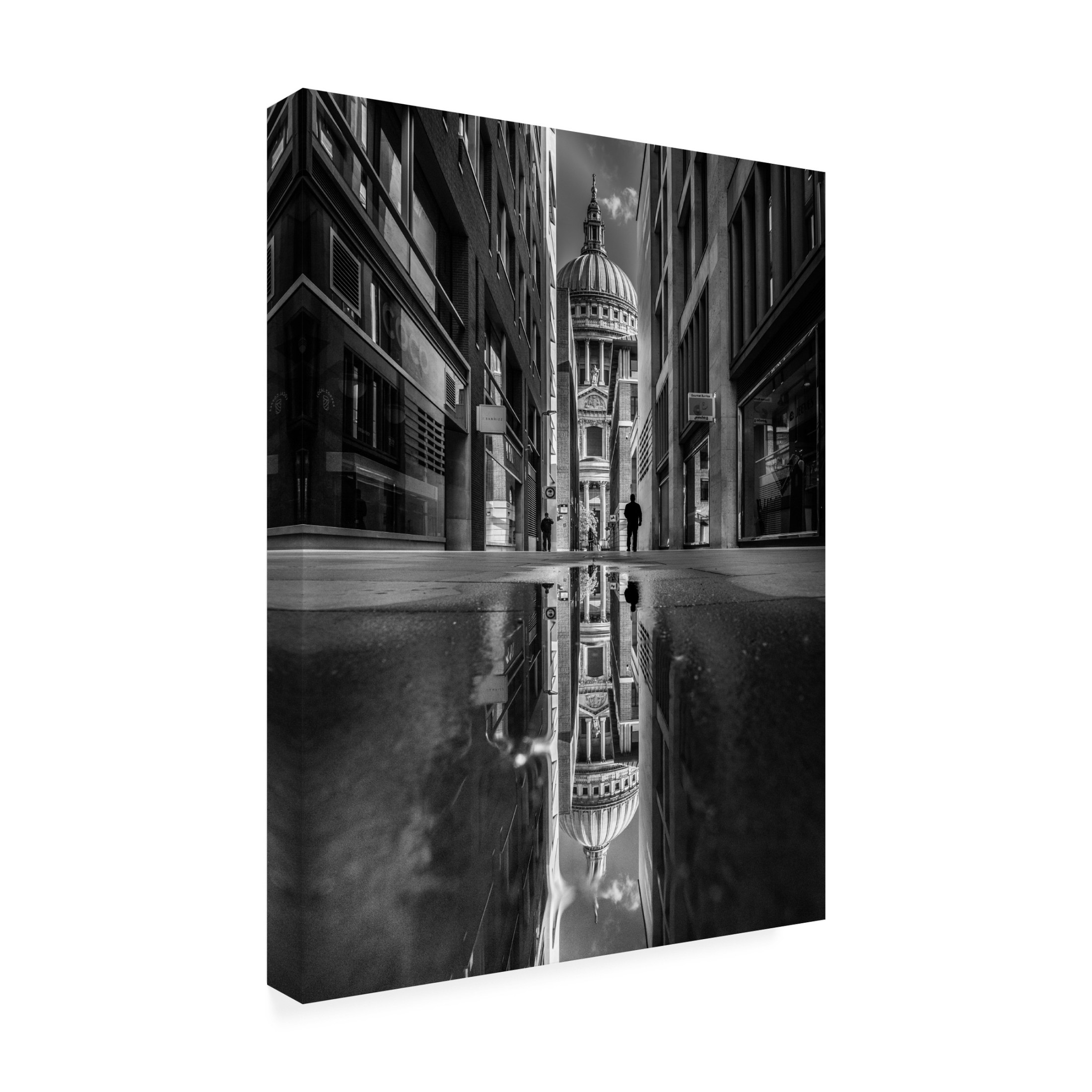 Trademark Fine Art Selaru Ovidiu The Mirror Of St Pauls Cathedral Canvas Wall Art