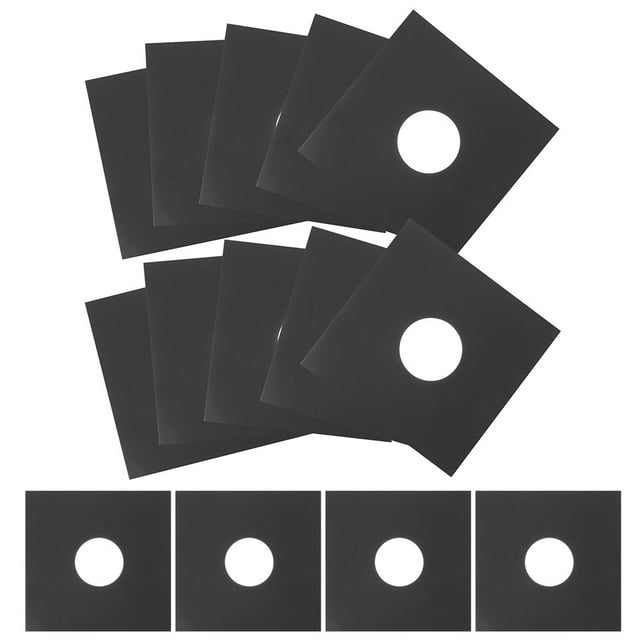 GARVALON 12Pcs Vinyl Record Holder with Easy Insertion and Removal for Dustproof Protection