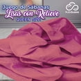 thumbnail image 3 of Sabanas Queen Size Microfibra Amplias Con Relieve Diseño Elegante Nubisuave  Liso Textura Suave, 3 of 6