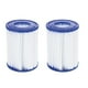 thumbnail image 1 of Paquete de 2 filtros de piscina compatibles con cartucho tipo II, filtro de repuesto para jacuzzis Compatible con bomba de filtro, 1 of 5