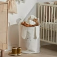 thumbnail image 3 of Bouclair Blanc Panier à linge lapin en toile, 3 of 9