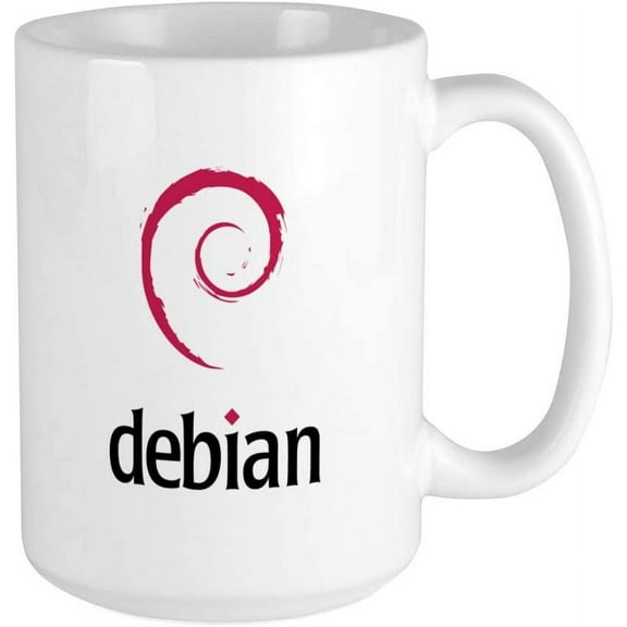 Large Debian Mug Ceramic Coffee Mug, Tea Cup 15 oz