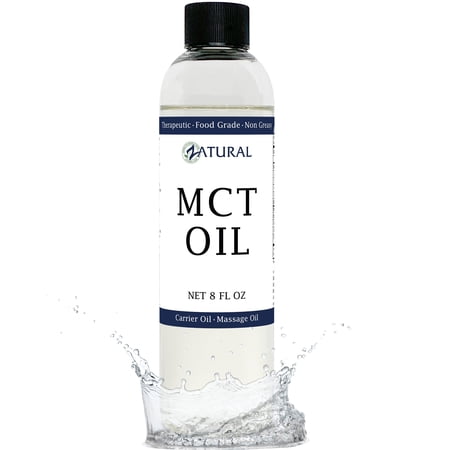 MCT Oil - 100% Pure Medium-Chain Triglycerides, Versatile for Cooking, Skincare & Wellness
