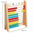 thumbnail image 3 of Wooden Abacus Math Learning Tool with 110 Task Cards and Formula Table Interactive Calculation Rack, 3 of 3