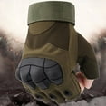 thumbnail image 3 of ACDANC 1Pairs Fingerless Gloves,Cold Weather Protection Fingerless Gloves Men,Soft Palm Gym Gloves,XL,Green, 3 of 7