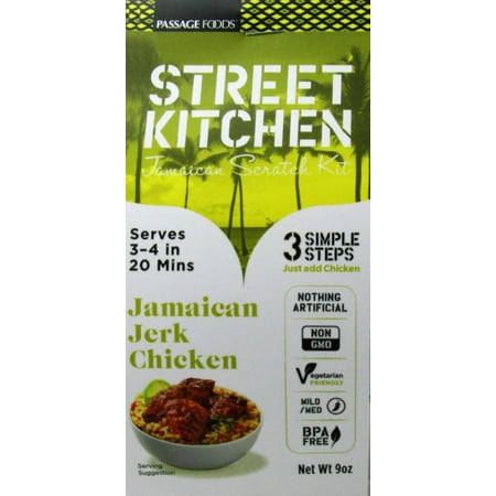 street kitchen jamaican jerk chicken jamaican scratch kit, 9 oz street kitchen jamaican jerk chicken jamaican scratch kit, 9 oz