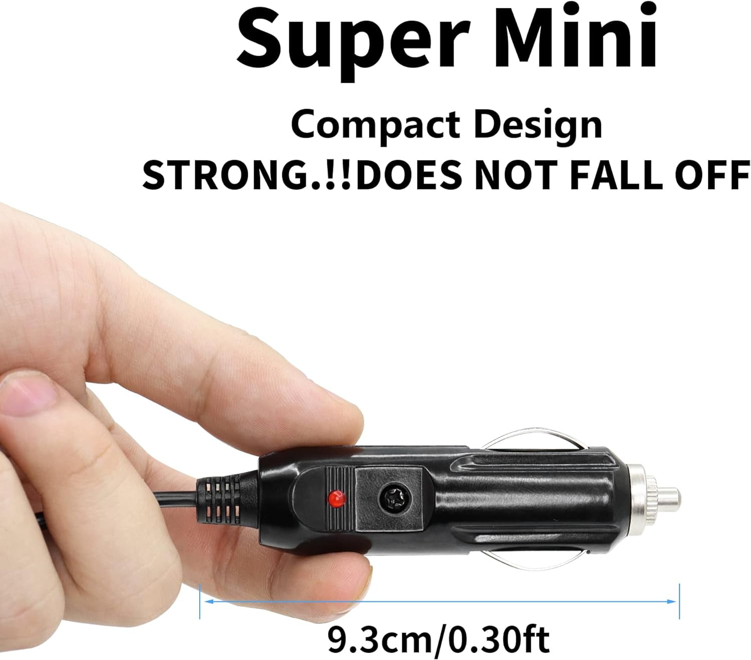 Car Refrigerator 12/24V DC Power Cord 2 Pin Power Adapter 2M DC Replacement for Car Cooler Cool Box Mini Fridge Lead Plug Power Supply Extension Cable