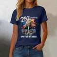 thumbnail image 7 of enyan Fourth Of July Outfit Women 250 Years America Anniversary 250th Independence Day Freedom T-Shirt Unisex and Wo Anniversary Outfits,Navy,S, 7 of 7