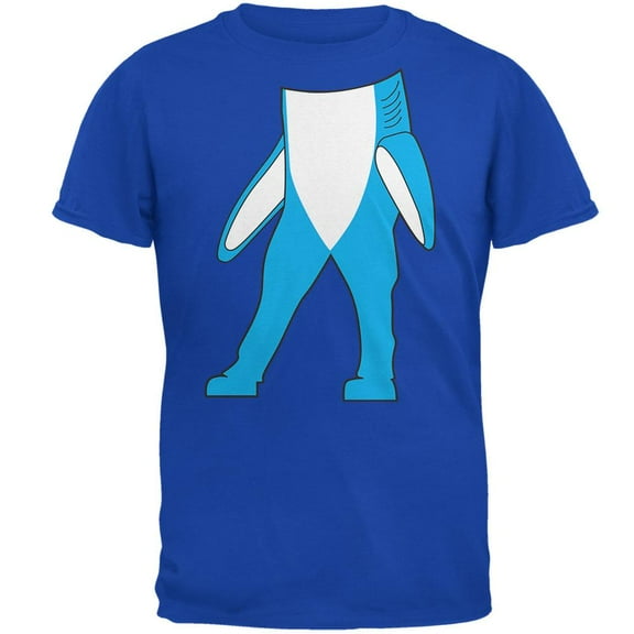 Halloween Left Shark Body Costume Mens Soft T Shirt Royal 2XL
