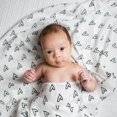 thumbnail image 2 of Lulujo - Modern Collection - Baby Muslin Bamboo Swaddle Blanket, Nursing/Stroller Cover, 2 of 7