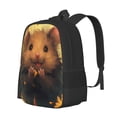 thumbnail image 1 of Disketp Cute Sunflower Guinea Pig Mochila Minimalista de Gran Capacidad, Mochila de Viaje para Escuela, Trabajo o Uso Diario, 1 of 6